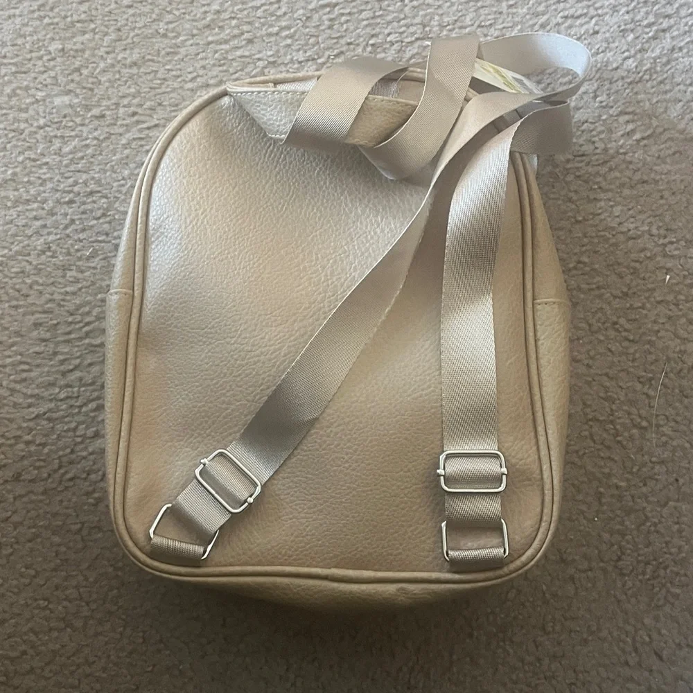 Cat & Jack Tan and Cream Bear Backpack